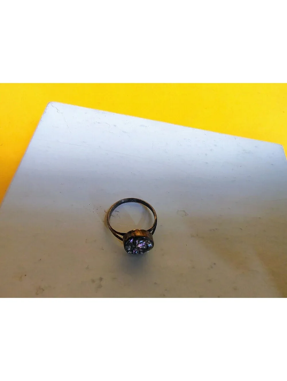 10k Yellow Gold Vintage Textured Kappa Delta Pi Rind Size 5.5